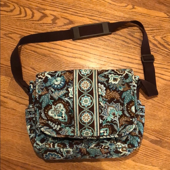 Java Blue (retired) Vera Bradley Messenger Bag - Picture 1 of 13